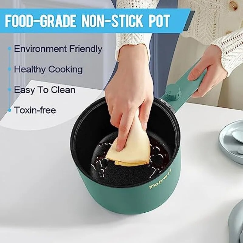 Topwit Hot Pot Electric, 1.5L, Portable Non-Stick Frying Pan