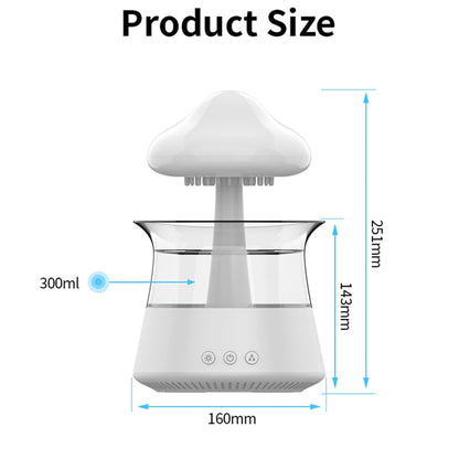 300ml Mushroom Rain Air Humidifier