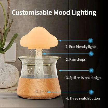 300ml Mushroom Rain Air Humidifier