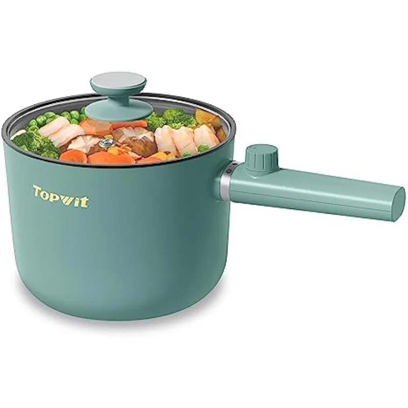 Topwit Hot Pot Electric, 1.5L, Portable Non-Stick Frying Pan